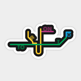 Toronto Metro Lines Sticker